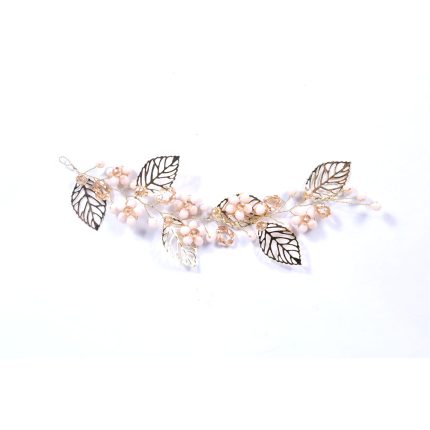 Tiana Beaded Flower & Leaf Hair Broch